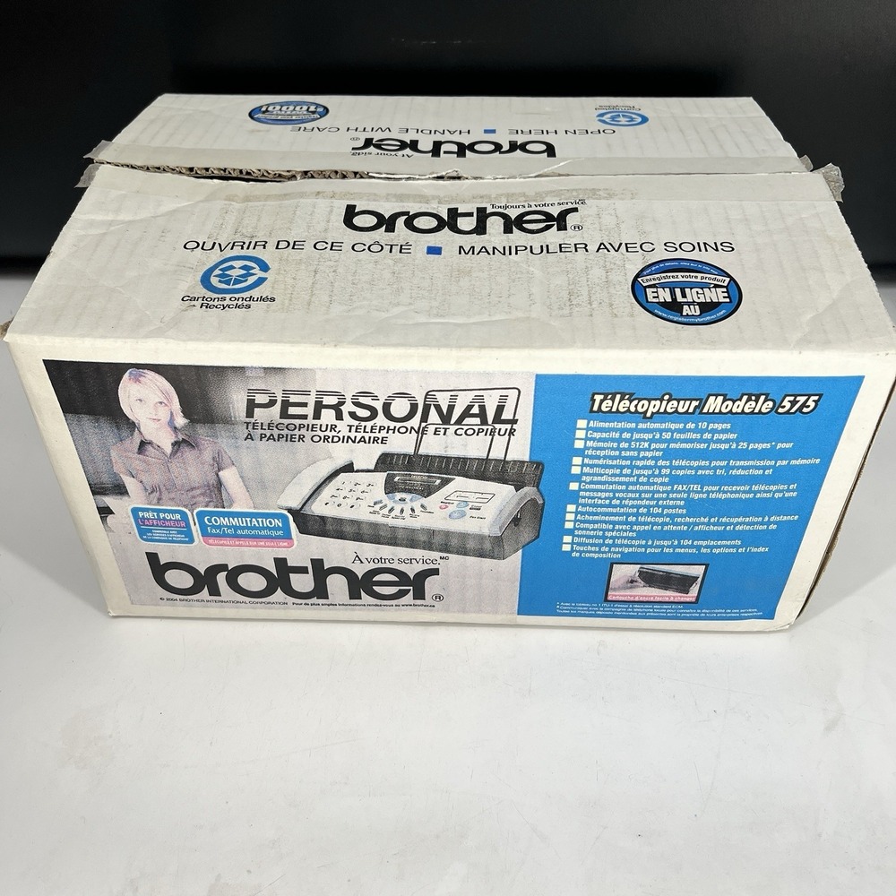 Brother FAX-575 Personal Fax with Phone and Copier